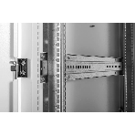 Шкаф серверный напольный ЦМО 48U (600 1200) дверь перфорированная, задние двойные перфорированные, цвет черный, фото6