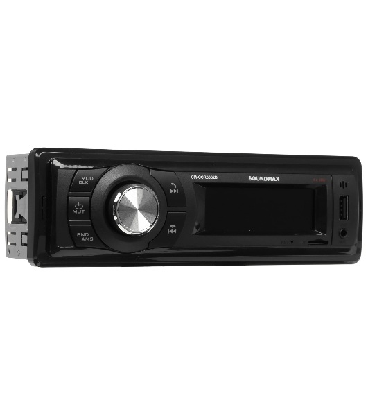 Автомагнитола Soundmax SM-CCR3062B, 1 DIN, Bluetooth, USB Type-A, AUX
