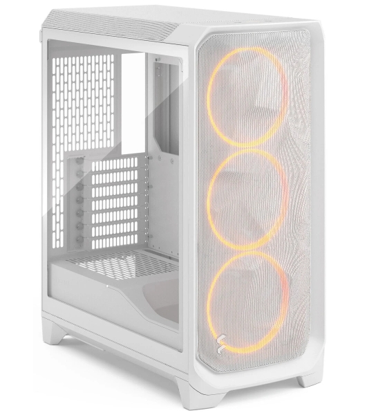 Корпус Fractal Design Meshify 3 White RGB TG Clear Tint, Midi-Tower, белый, 3 x 140 мм