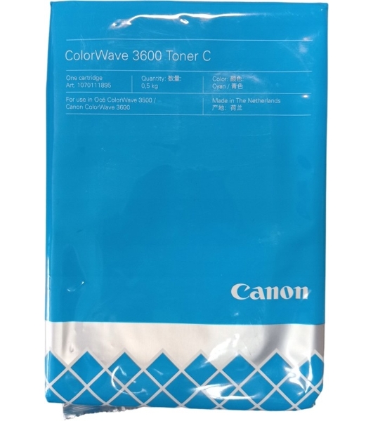 Тонер лазерный Canon ColorWave 3600 Toner C (3281C002) голубой для Canon Oce ColorWave 3600