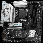 Материнская плата MSI B760M GAMING PLUS WIFI DDR4, LGA1700, Intel B760, 4xDDR4, 4xSATA, 2xM.2, 1xPCIe 4.0 x16, 1xPCIe 4.0 x4, 2xPCIe 3.0 x1, 2xDP, 2xHDMI, 1x2.5Gb LAN, Wi-Fi 6E, Bluetooth 5.3, 4xUSB-A 5Gbps, 6xUSB-A 2.0, 3x3.5 мм, 7.1, mATX, фото 1