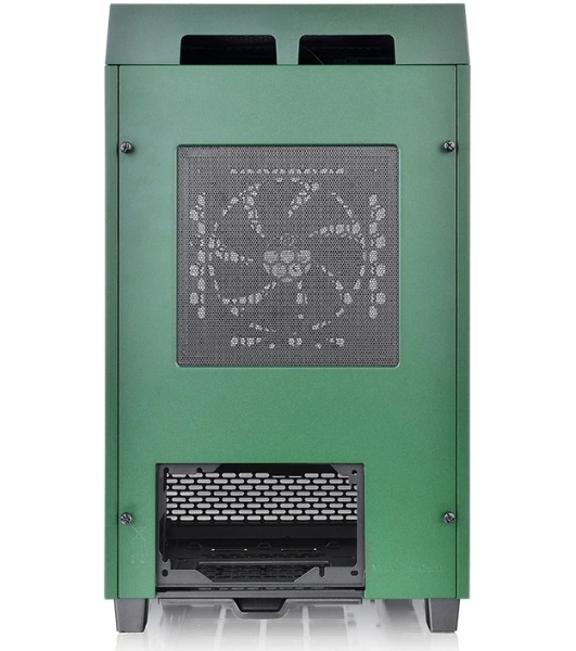 Компьютерный корпус Thermaltake The Tower 100 Racing Green без БП miniITX 1x120мм 3x140мм 2xUSB 3.0 audio bott PSU