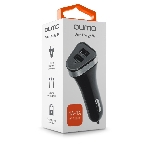 Автомобильное зарядное устройство QUMO 3A, 2 USB, 1A+2A черный, фото2