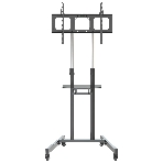 Стойка для телевизора Cactus CS-VM-ST04H черный 37'-70' макс.45кг напольный мобильный, фото 1