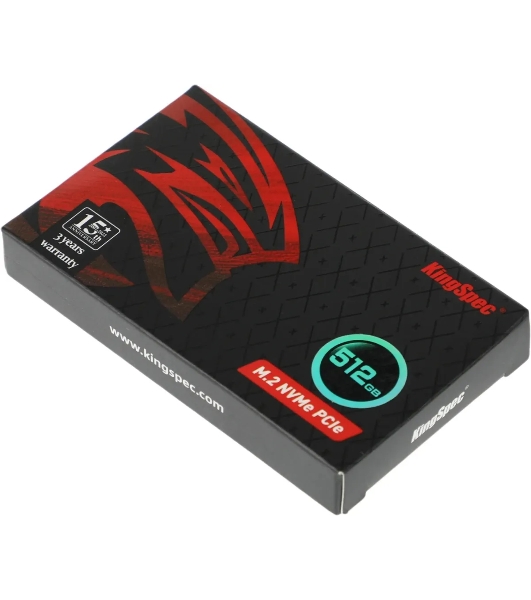 Накопитель SSD KingSpec NE-512, 512Gb, M.2 2280, PCIe 3.0 x4, NVMe, R/W 2400/1700