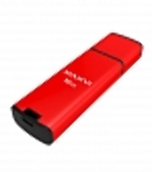 Флешка USB Maxvi MP2 red (FD16GbUSB20C10MP2), 16Gb, USB 2.0, R/W 15/5, красный/черный