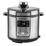Скороварка-мультиварка электрическая Endever Vita-150 стальной, 1200 Вт, 6 л, 14 авторежимов работы, книга рецептов, фото 1