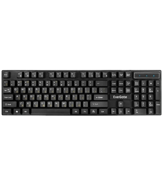 Комплект клавиатура+мышь ExeGate MK110-OEM проводной, USB, 1000 DPI, чёрный