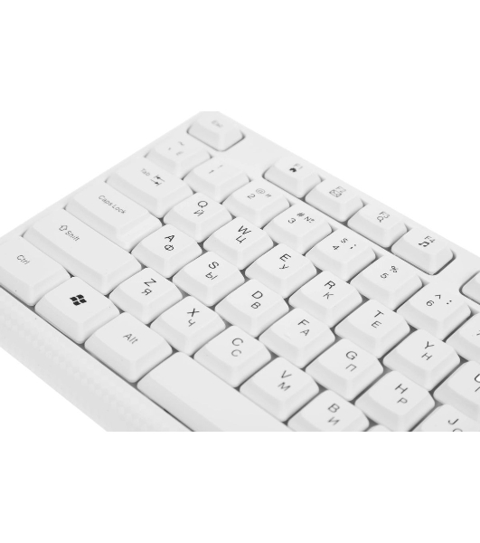 Комплект клавиатура+мышь Defender Motion C-977 проводной, USB, 1600 DPI, белый