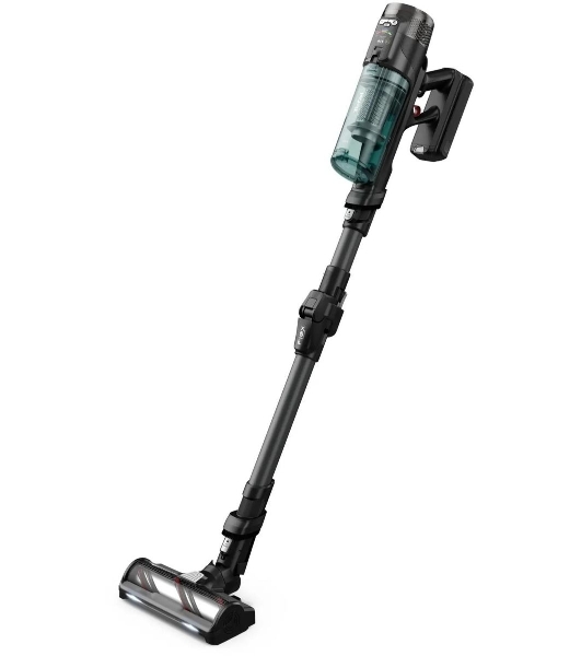Пылесос вертикальный Tefal X-Force Flex TY9L42WO серый/зеленый, питание от аккумулятора, 150 Вт, уборка сухая, пылесборник 0.65 л