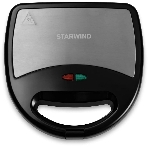 Сэндвичница Starwind SSW2346 750Вт черный/серебристый, фото 1