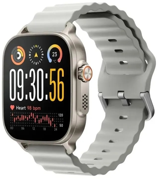 Умные часы Realme Watch 5 RMW2501, 1.97', AMOLED, Bluetooth, IP68, серебристый