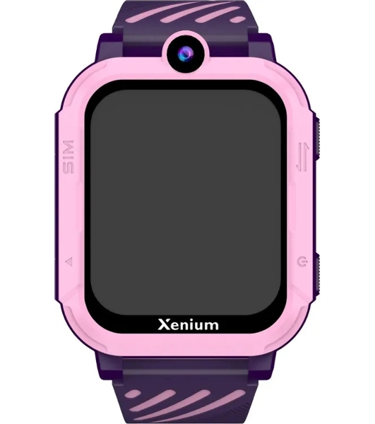 Детские умные часы Xenium W600, 1.83', IPS, LBS, Wi-Fi, IP67, розовый