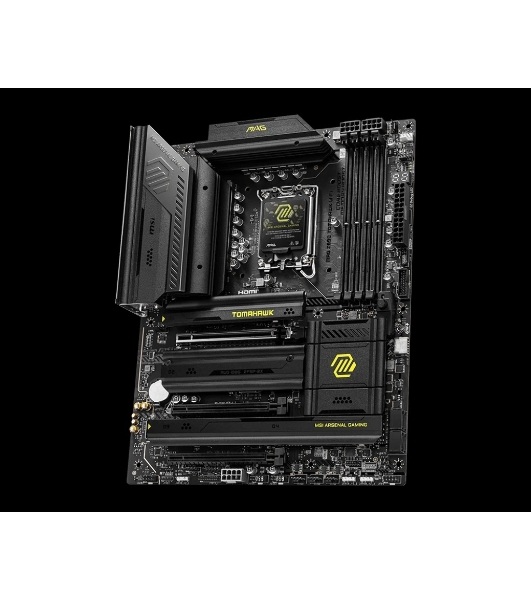 Материнская плата MSI MAG Z890 TOMAHAWK WIFI, LGA 1851, Intel Z890, 4xDDR5, 4xSATA, 4xM.2, 1xPCIe 5.0 x16, 2xPCIe 4.0 x4, 1xHDMI, 2xUSB-C Thunderbolt 4, 1xUSB-C 3.2 Gen 2, 3xUSB-A 3.2 Gen 2, 4xUSB-A 3.2 Gen 1, 1x 5Gb LAN, 2x3.5 мм, 7.1, ATX