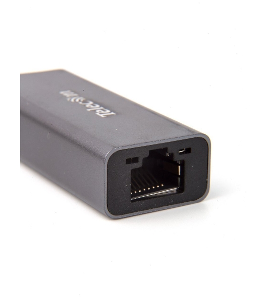 Кабель-переходник USB 3.1 Type-C -->RJ-45 1000Mbps Ethernet, Aluminum Shell, 0.15м Telecom TU320M