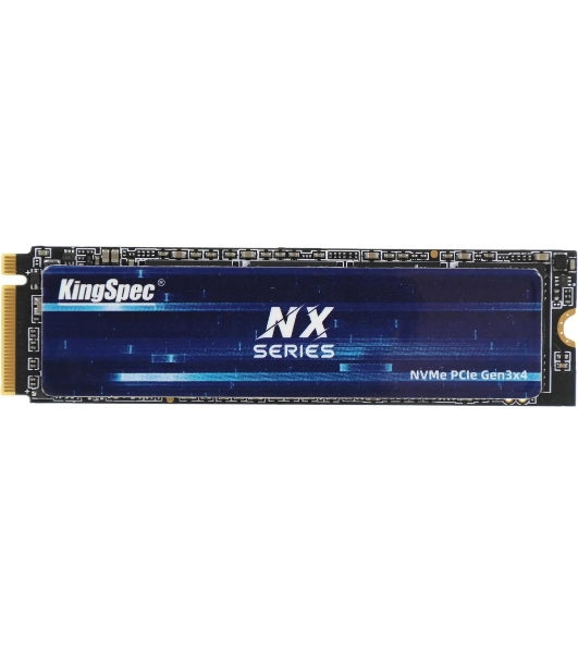 Накопитель SSD KingSpec NX-512, 512Gb, PCIe 3.0 x4, M.2 2280, NVMe, R/W 3400/3100