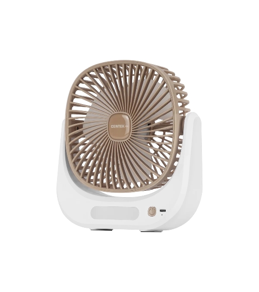 Вентилятор Centek CT-5041 бежевый, настольный, 5 Вт, 3 скорости, 10 см