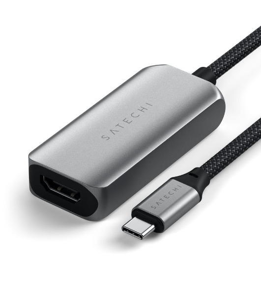 Переходник (адаптер) Satechi USB-C To HDMI 2.1 8K Adapter, Поддержка 8K/60Hz, Серый ST-AC8KHM