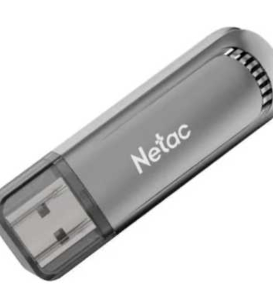 Флешка USB Netac UA61B (NT03UA61B-032G-32GM), 32Gb, USB 3.2, R/W 150/45, серый