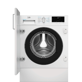 Стиральная машина встраиваемая Beko BI3DBT8841W белый, загрузка фронтальная 8 кг, 1400 об/мин, класс A