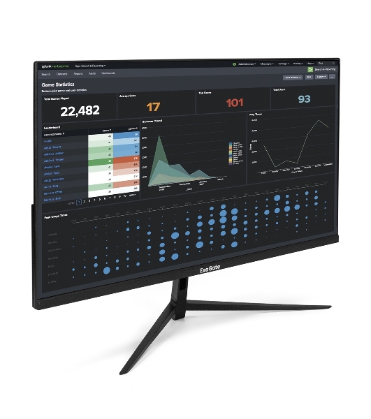 Монитор 27' ExeGate SmartView EP2700A IPS 1920x1080, 75 Гц, 5 мс, 16:9, 250 кд/м2, 1xVGA, 1x3.5 мм, черный