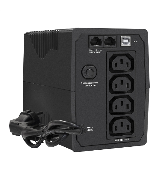 Источник бесперебойного питания ExeGate EP285583RUS SpecialPro Smart LLB-800.LCD.AVR.C13.RJ.USB 800VA/480W, LCD, AVR, 4*IEC-C13, RJ45/11, USB, черный