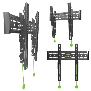 Кронштейн ONKRON TM5W/32-65'' макс 400*400 наклон +12º от стены: 35-145мм, макс вес 68,2кг, встр уровень, белый
