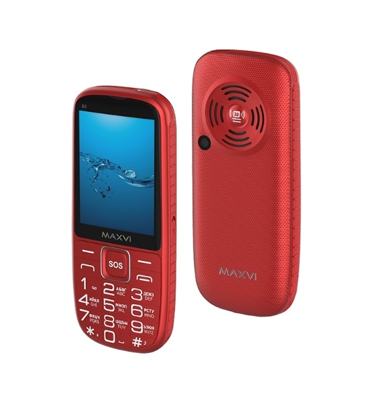 Мобильный телефон Maxvi B9 красный