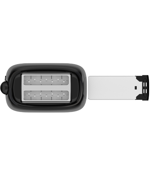 Тостер Maxvi KT723P черный