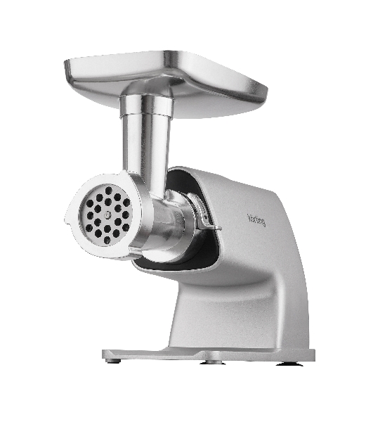 Мясорубка электрическая Korting KMG 0604 X серебристый, 2500 Вт, 3.5 кг/мин, реверс, защита от перегрузки, насадки - 6