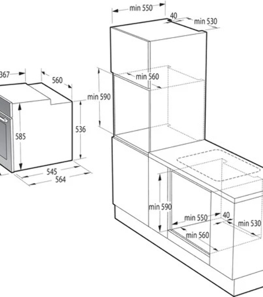 Духовой шкаф электрический Gorenje BOS67372CLB черный