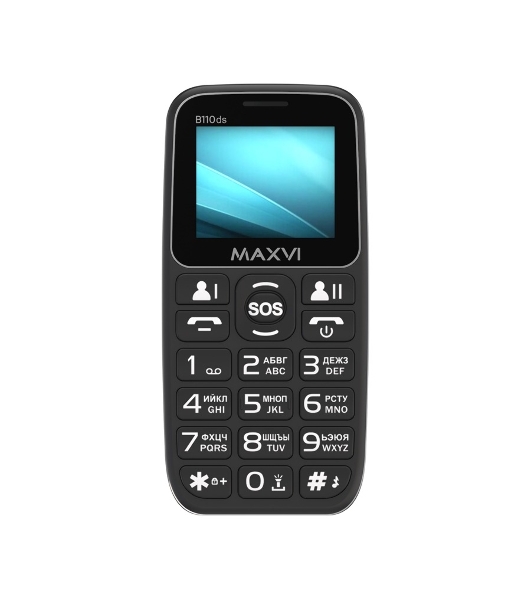 Мобильный телефон Maxvi B110ds черный