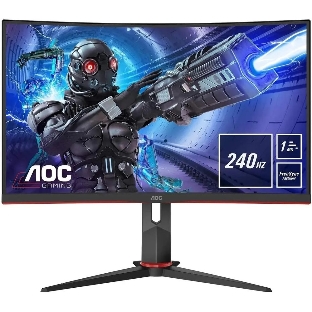 Монитор 31.5' AOC C32G2ZE/BK VA 1920x1080, 240 Гц, 4 мс, 16:9, 300 кд/м2, 2xHDMI, 1xDP, изогнутый, черный