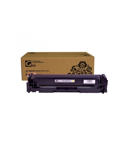 Картридж лазерный GalaPrint GP-W2032A (415A) желтый с эмулятором (2100 стр) для HP LaserJet Pro M454, HP CLJ Pro M479, W2032A