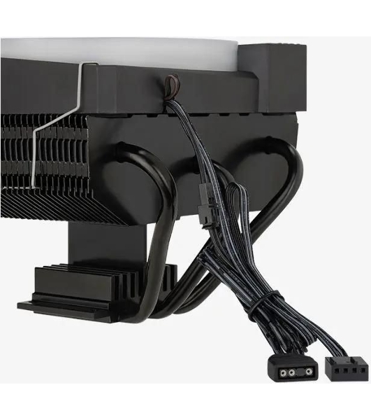 Кулер для процессора AeroCool/Formula Cylon 3H черный, 120 мм, алюминий, 1800 об/мин, 24.3 дБ, 4 pin, 125 Вт, 98 мм