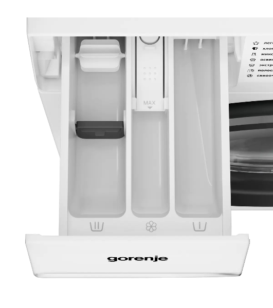 Стиральная машина Gorenje WDG2P854A3C2/C, белая, загрузка фронтальная 8 кг, 1400 об/мин, класс A