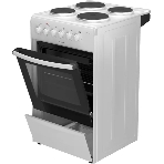 Плита электрическая Darina 1B EM 341 406 W белый/черный, конфорок 4 шт, духовка 50 л, 50 см x 85 см x 56 см, фото3