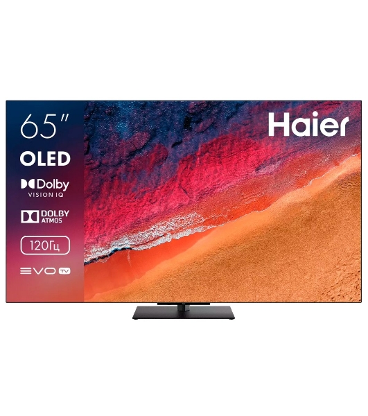 Телевизор Haier 65' DH1VNXD00RU S9 черный OLED 4K UHD 120Hz Smart TV Android 3GB/32GB
