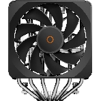 Кулер для процессора CPU Cooler Ocypus Delta A62 EX BK Digital (250W, 4-pin PWM, LED temp., 160mm, Al/Cu, 6x6mm, 2x120mm, 70CFM, 31dBA, 1800RPM, S: 1851/1700/1200/115X, AM5/AM4, black), фото9