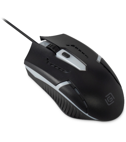 Мышь проводная Oklick 398G черный, 2400 dpi, USB, кнопки - 4
