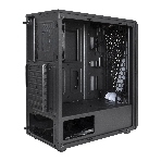 Компьютерный корпус Miditower ExeGate EVO-8225-NPX700 (ATX, БП 700NPX с вент. 12см, 2хUSB+1хUSB 3.0, черный, 2 вент. с RGb подсветкой и полоса на передней панели, боковая панель - закаленное стекло), фото2