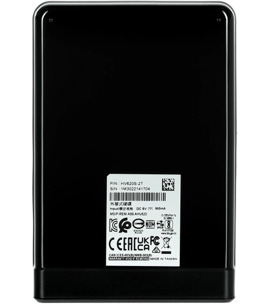 Внешний HDD 2.5' ADATA HV620S, 2TB, USB 3.2 Gen 1 Type-A, 5400 rpm, черный