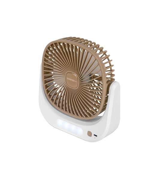 Вентилятор Centek CT-5041 бежевый, настольный, 5 Вт, 3 скорости, 10 см