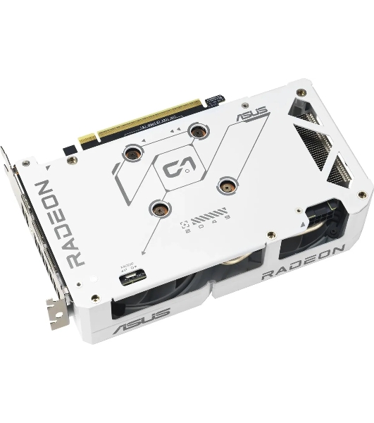 Видеокарта Asus DUAL-RX9060XT-16G-WHITE белый