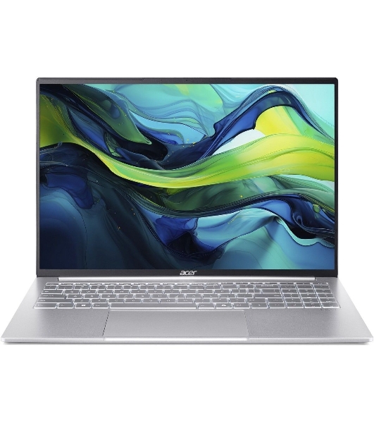 Ноутбук Acer Swift Lite SFL16-51M-54BL 16' WUXGA 1920x1200 Non-glare IPS, 1000:1, 300 nit Intel Core Ultra 5 115U UMA 16 Gb LPDDR5 Memory 512Gb PCIe NVMe SSD Silver FULL METAL BODY KB backlight None (Boot-up only)