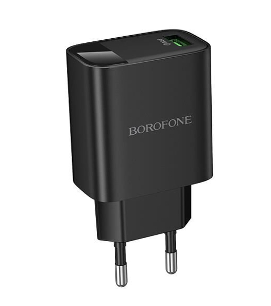 Сетевое зарядное устройство BOROFONE (6941991120428) BA95A 1USB 3.0A QC3.0 18W, черный