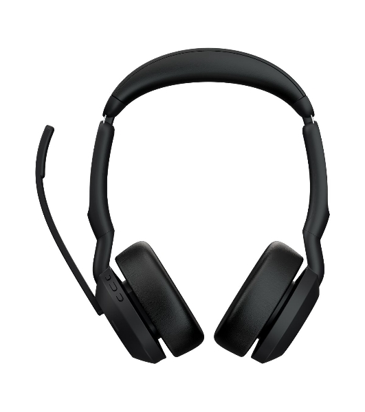 Гарнитура Jabra Evolve2 55 чёрный, беспроводная, Bluetooth, до 18 ч + стойка