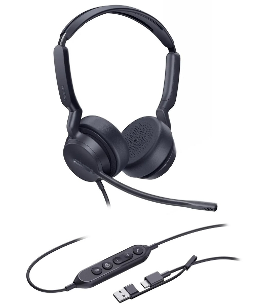 Гарнитура Yealink UH42 Dual UC чёрный, проводная, USB