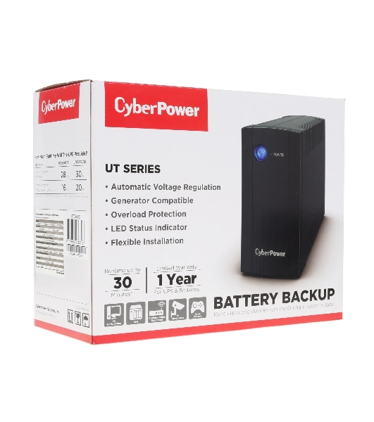 Источник бесперебойного питания CyberPower UTC850E/850 ВА/425 Вт/2xSchuko EURO