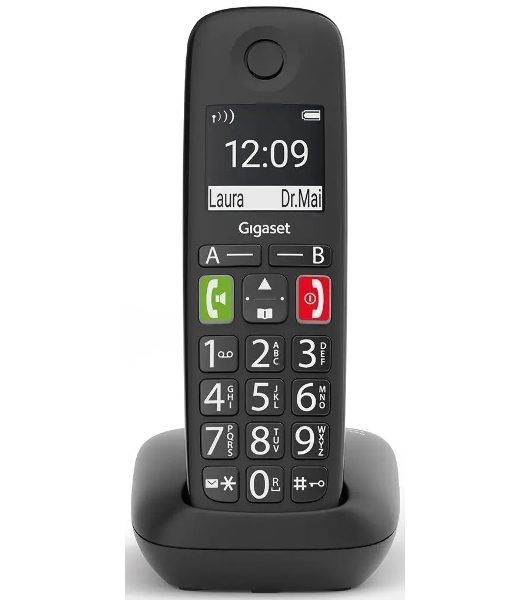 Радиотелефон Dect Gigaset E290 SYS черный АОН